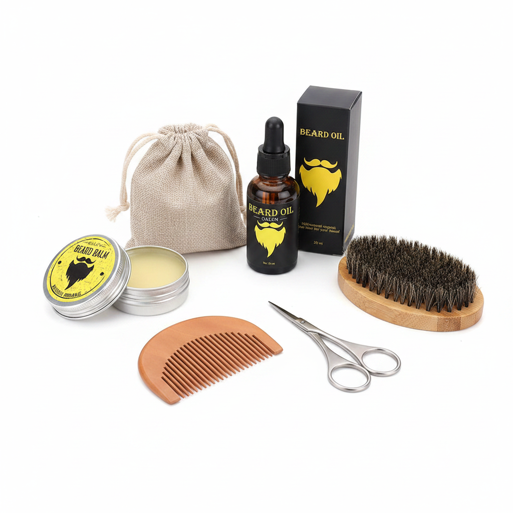 6-Piece Beard Care Kit - Premium