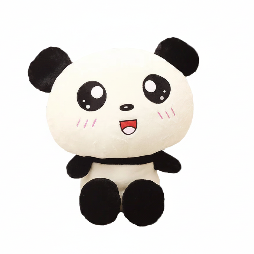 Plush panda toy with a size indication of 90cm on a white background