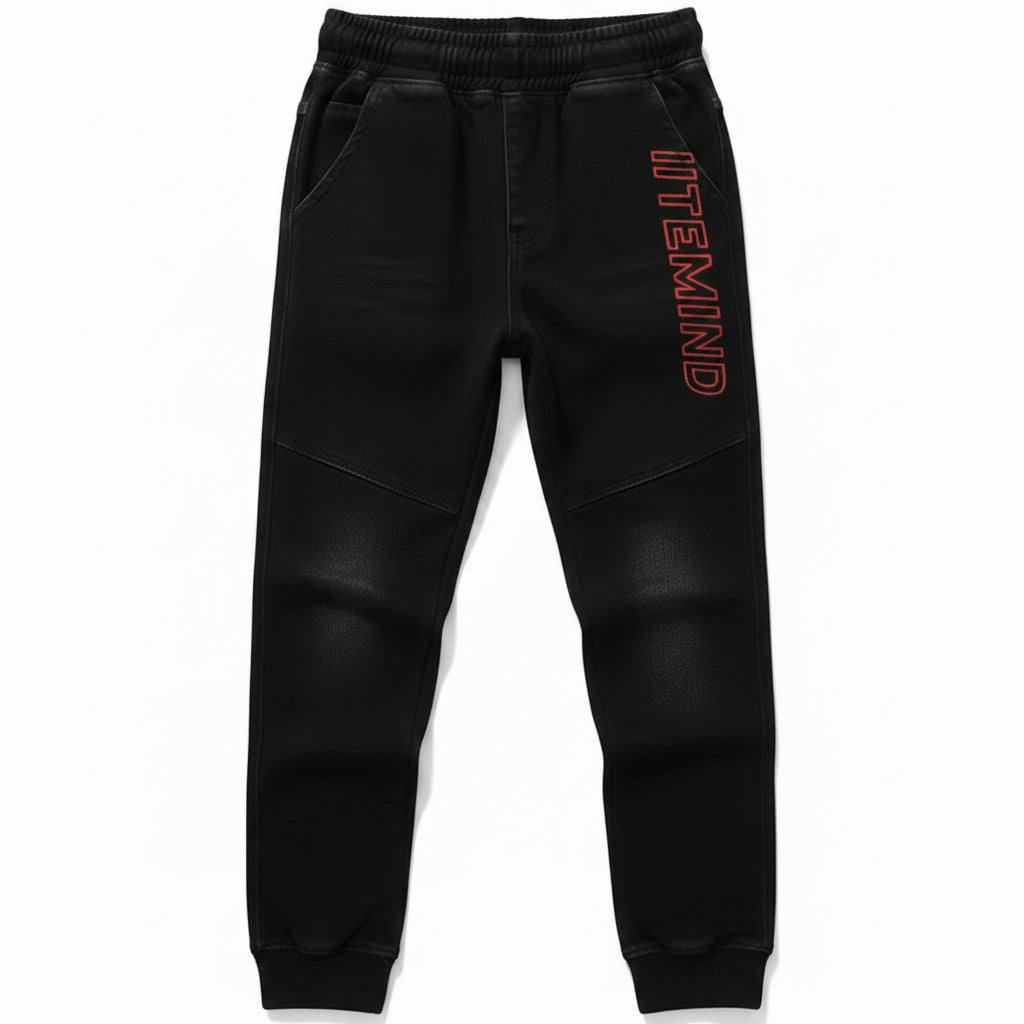 Boys Black Joggers Pants