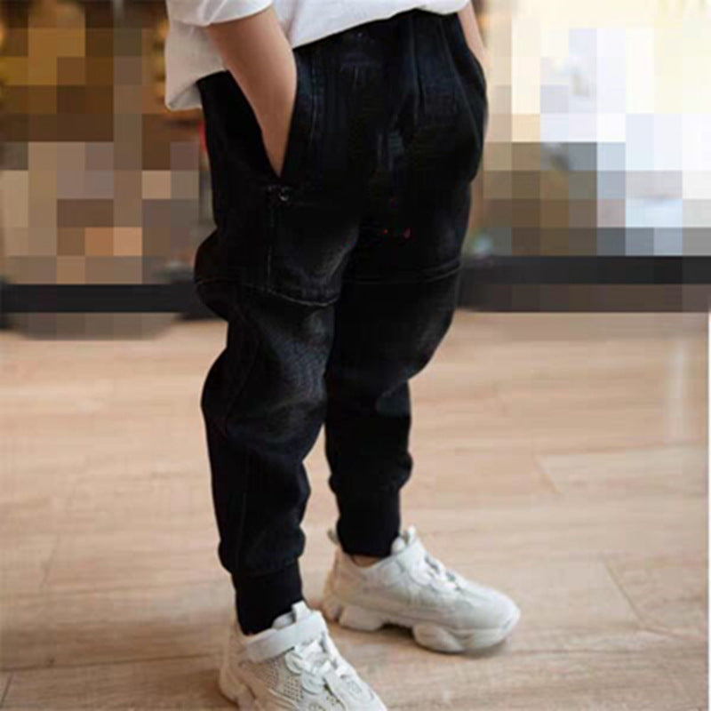 Boys Black Joggers Pants