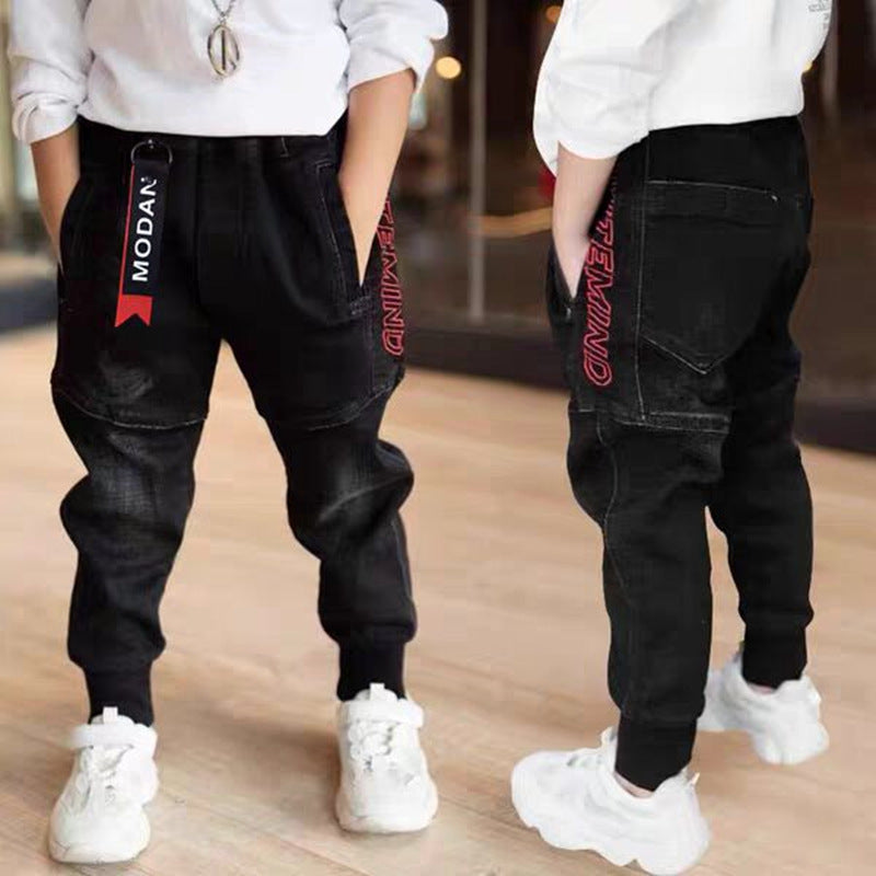 Boys Black Joggers Pants