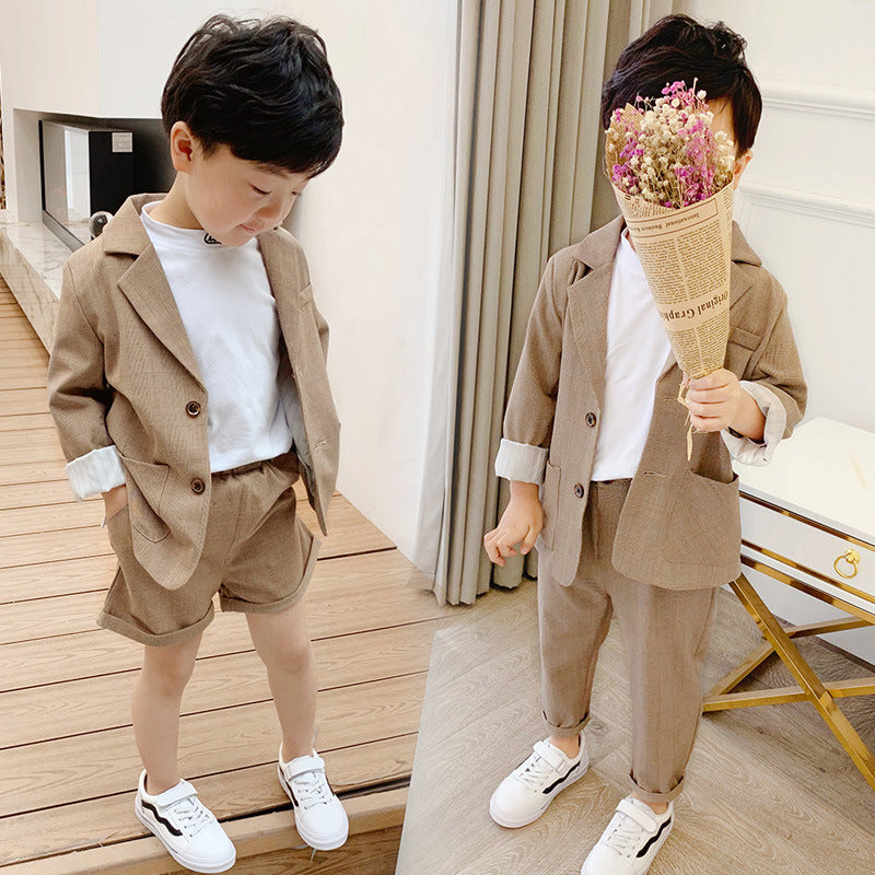 Boys or Girls Khaki Casual Suit