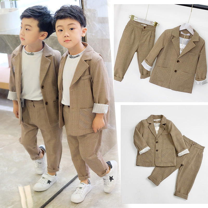 Boys or Girls Khaki Casual Suit