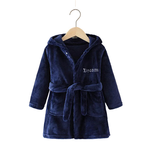 Cartoon Home Clothes Nightgown Bathrobe Children Pajamas Flannel