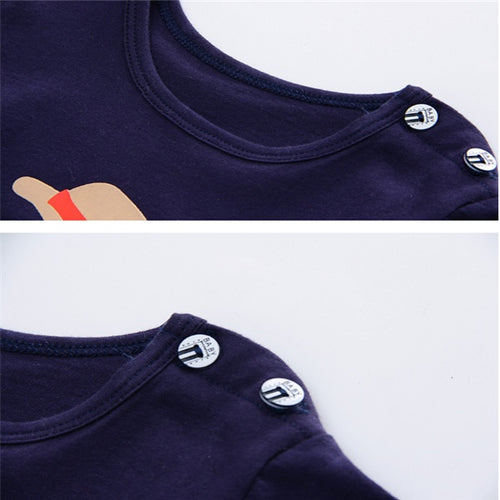 Cartoon T-shirt and shorts Girls and Boys Casual Sets