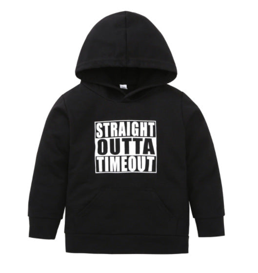 Children's Straight Out Of Time Out Hooded sweater
