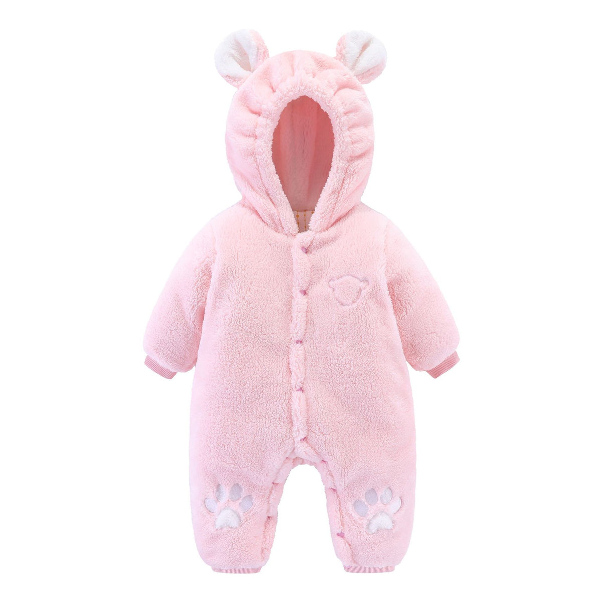 Cozy Quilted Baby Hooded Bear Onesies