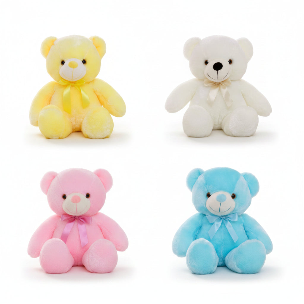 Creative Light Up LED Teddy Bear Stuffed Animals Plush Toy Colorful Glowing Christmas Gift For Kids Pillow