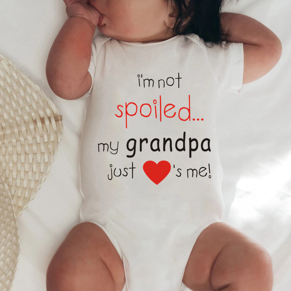 Grandpa's Spoiled Girls And Boys Onesie's