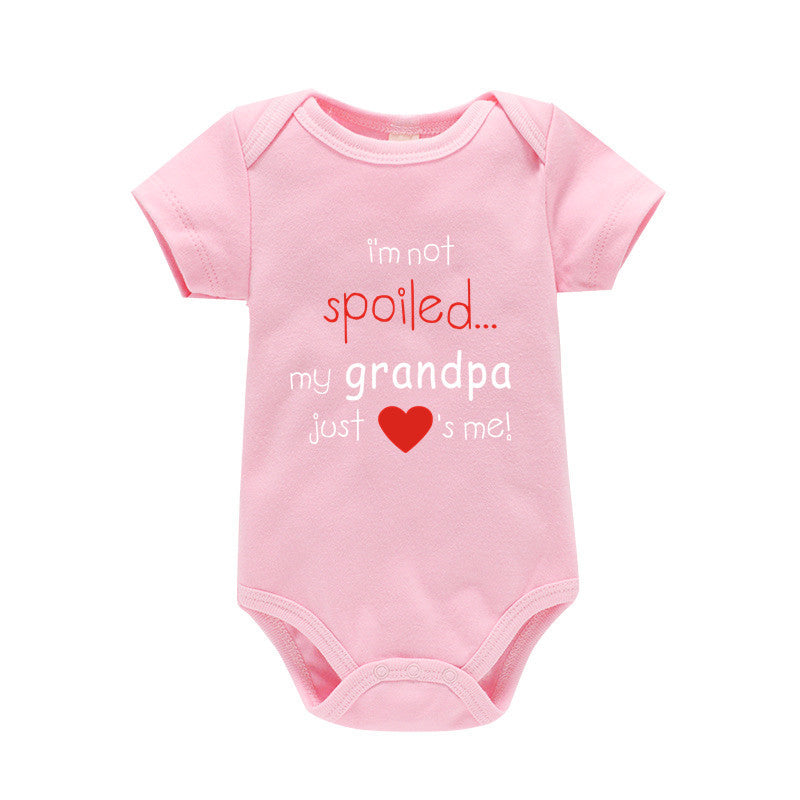 Grandpa's Spoiled Girls And Boys Onesie's