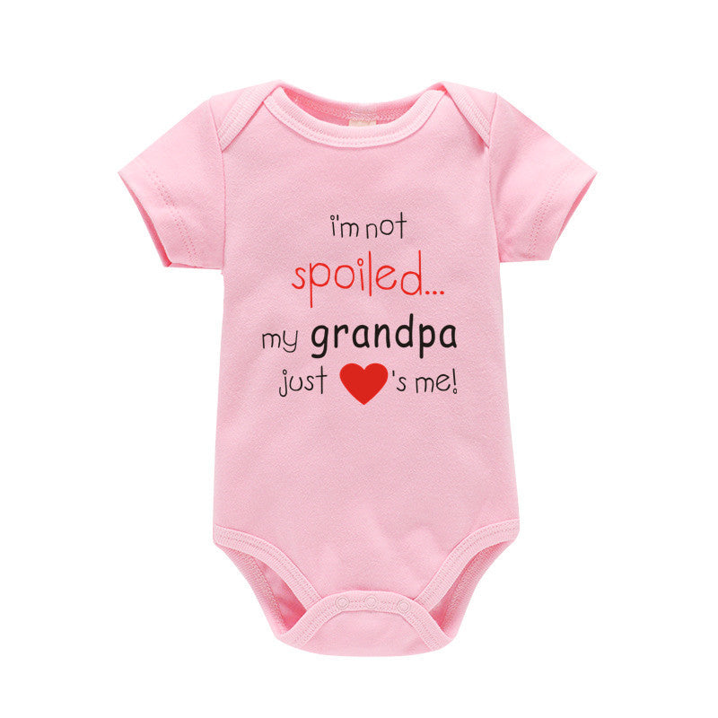 Grandpa's Spoiled Girls And Boys Onesie's