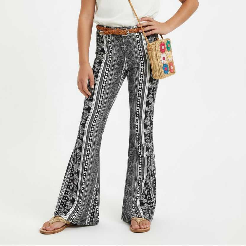 High Elastic Tight Pants Slim Sexy Print Trousers Womens Clothing