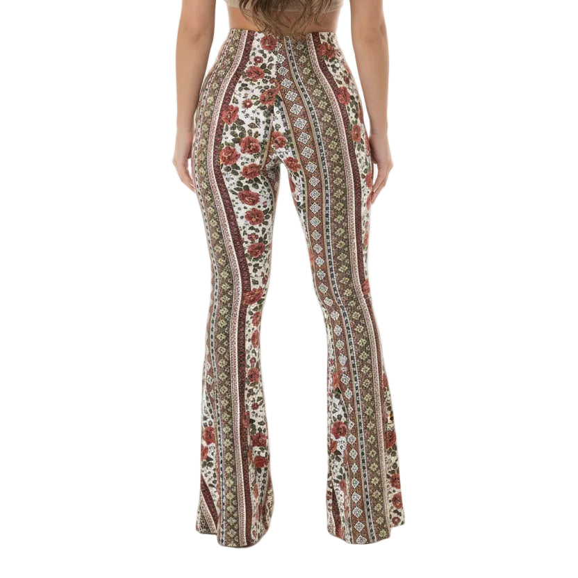 High Elastic Tight Pants Slim Sexy Print Trousers Womens Clothing