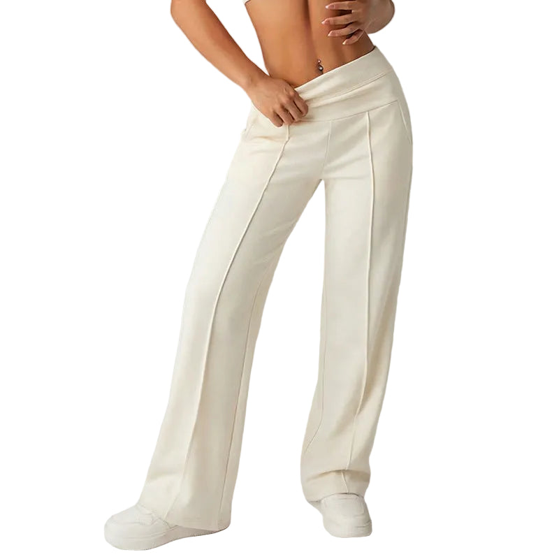 High-waisted Loose-fitting Wide-leg Womens Sweatpants