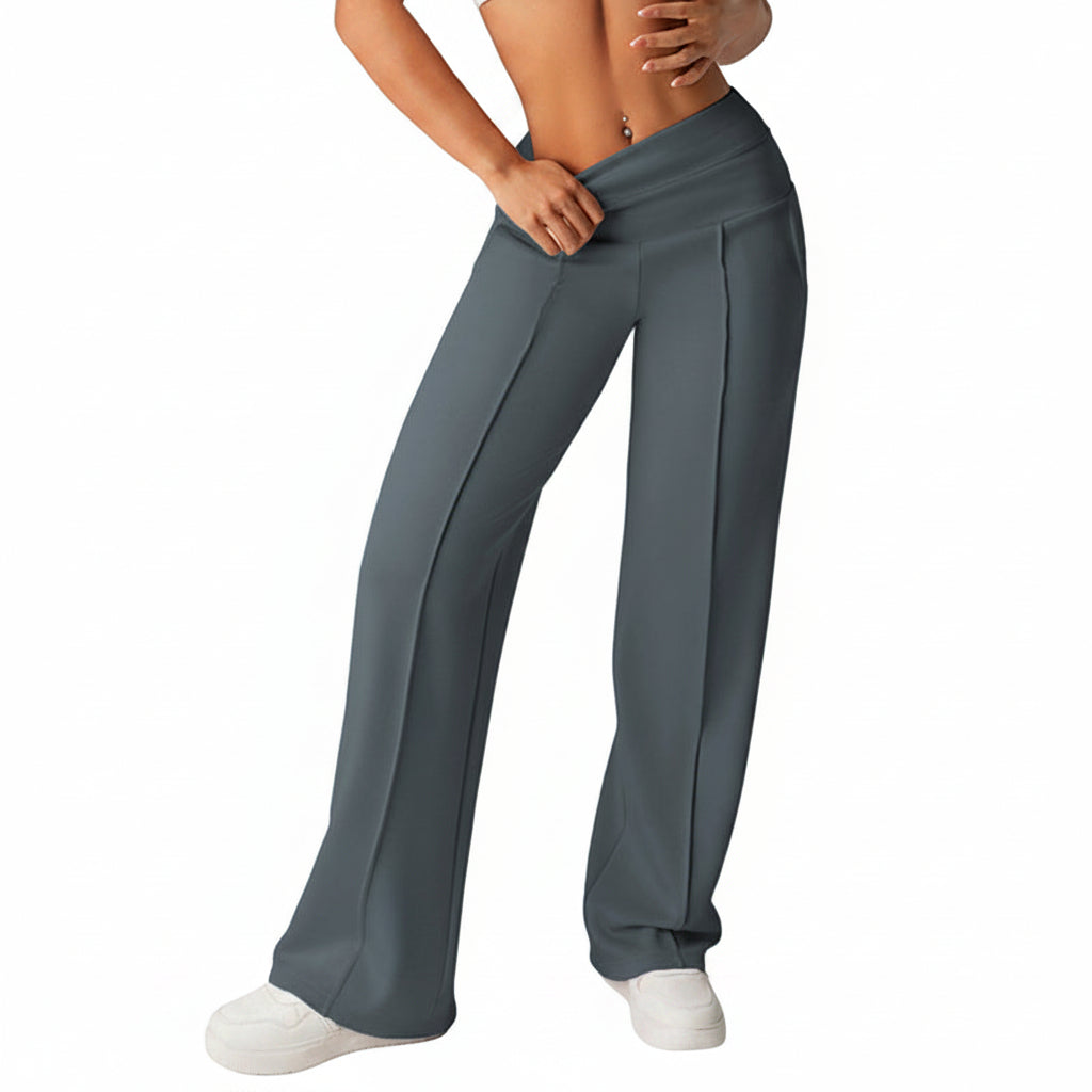 High-waisted Loose-fitting Wide-leg Womens Sweatpants