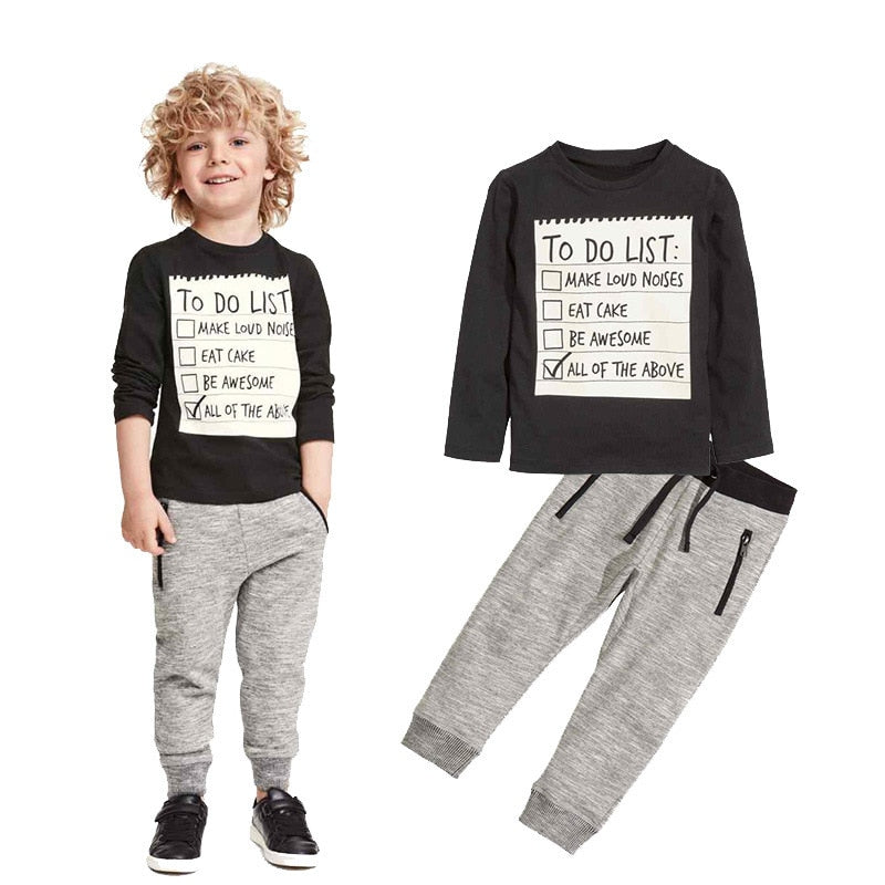 Kids To Do List Clothing Set