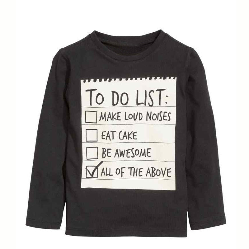 Kids To Do List Clothing Set