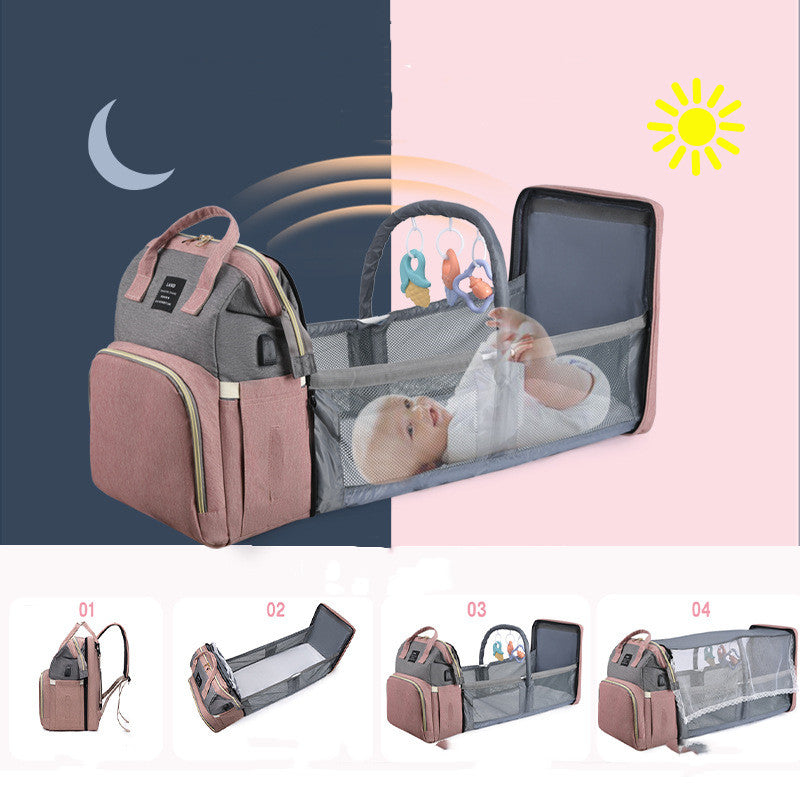 Large Multi-Function Bedding Diaper Bag
