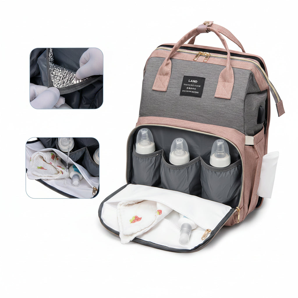 Large Multi-Function Bedding Diaper Bag