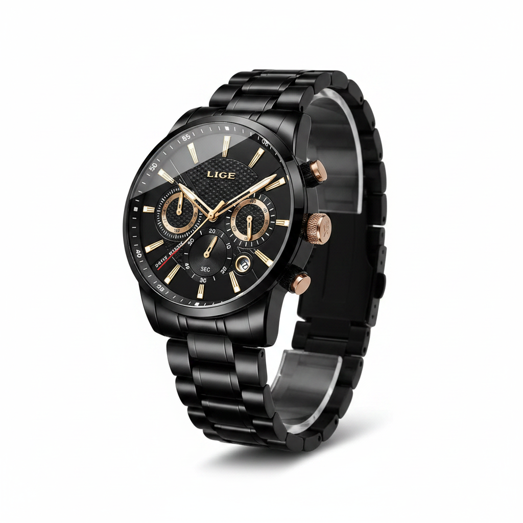 LIGE Men's Chronograph Sport Watch
