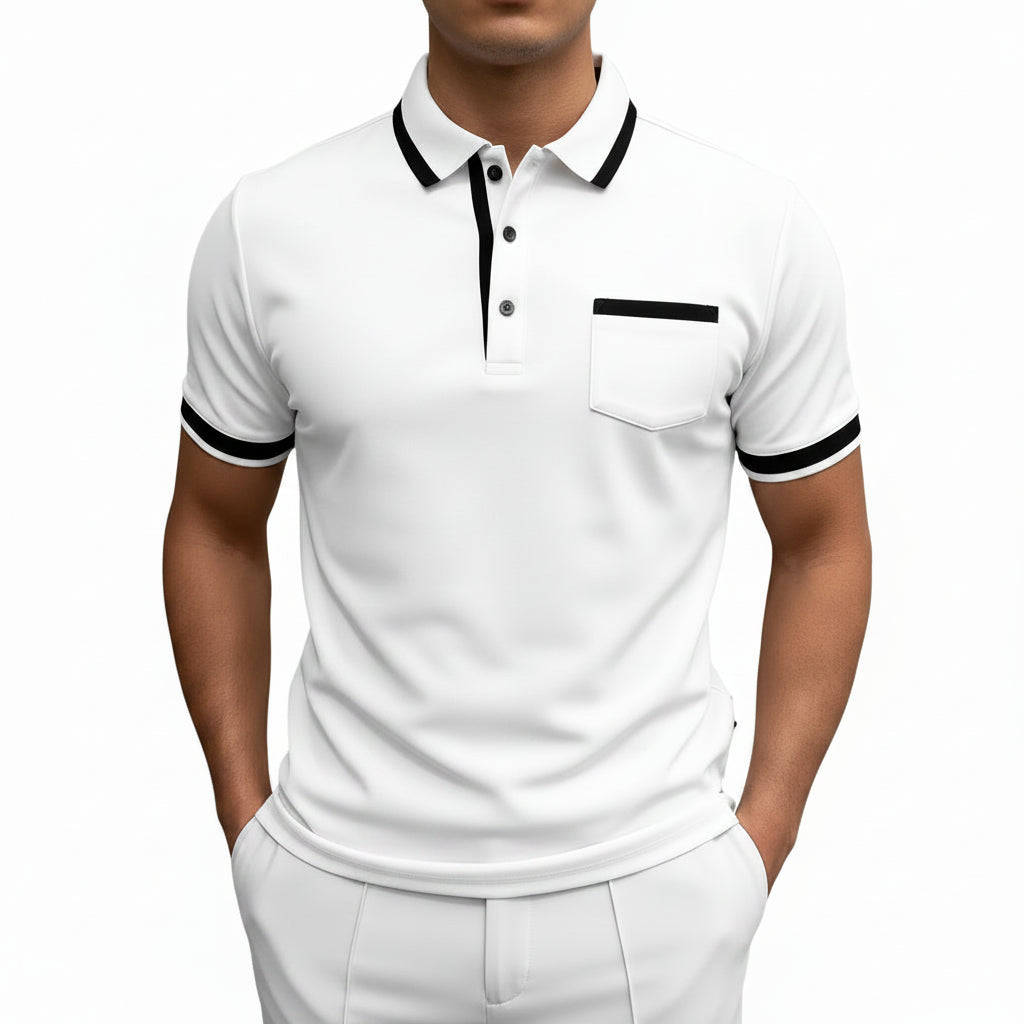 Men's Collar Short Sleeve Dress Shirt