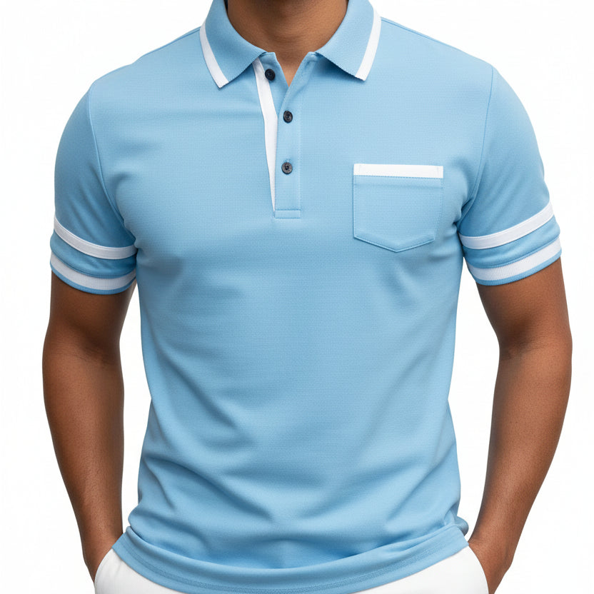 Men's Collar Short Sleeve Dress Shirt