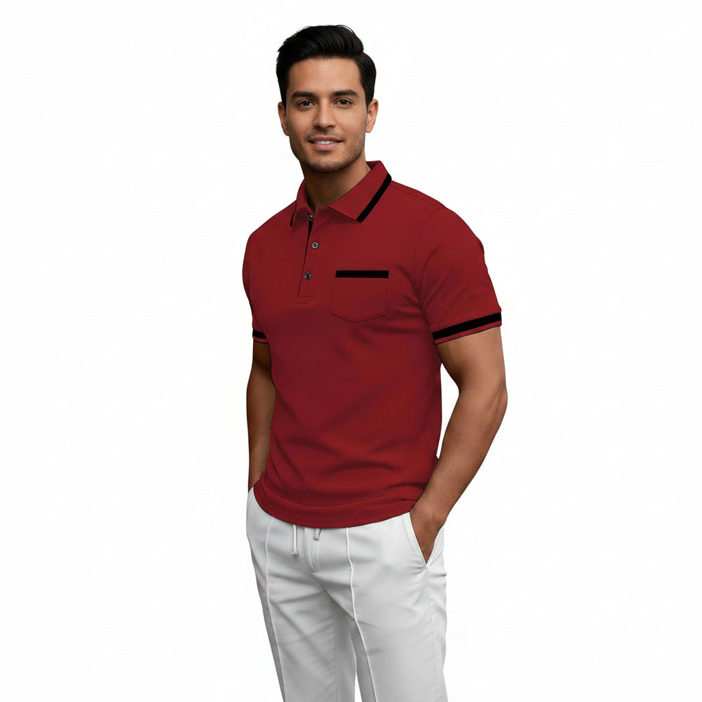 Men's Collar Short Sleeve Dress Shirt