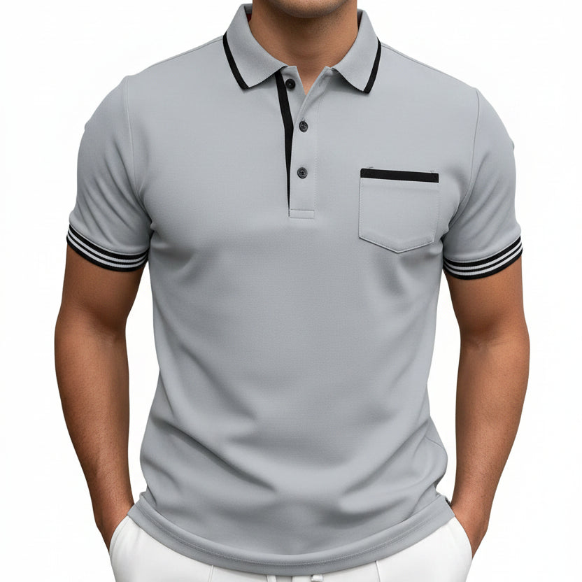 Men's Collar Short Sleeve Dress Shirt