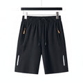 Mens Five-point Shorts Quick-drying High-end Ice Silk Breathable