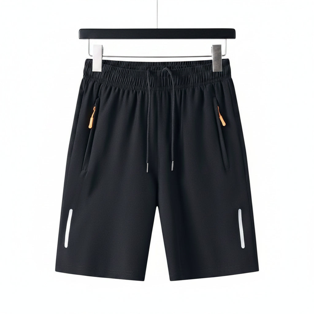Mens Five-point Shorts Quick-drying High-end Ice Silk Breathable