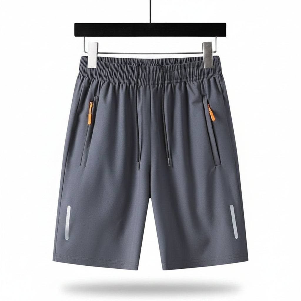 Mens Five-point Shorts Quick-drying High-end Ice Silk Breathable
