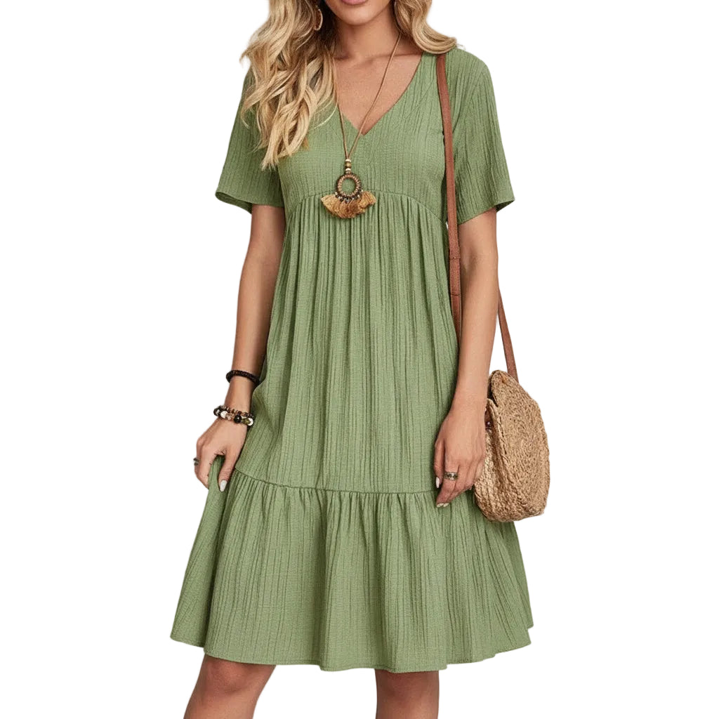 Women's Summer Loose Casual Short Sleeve Dress