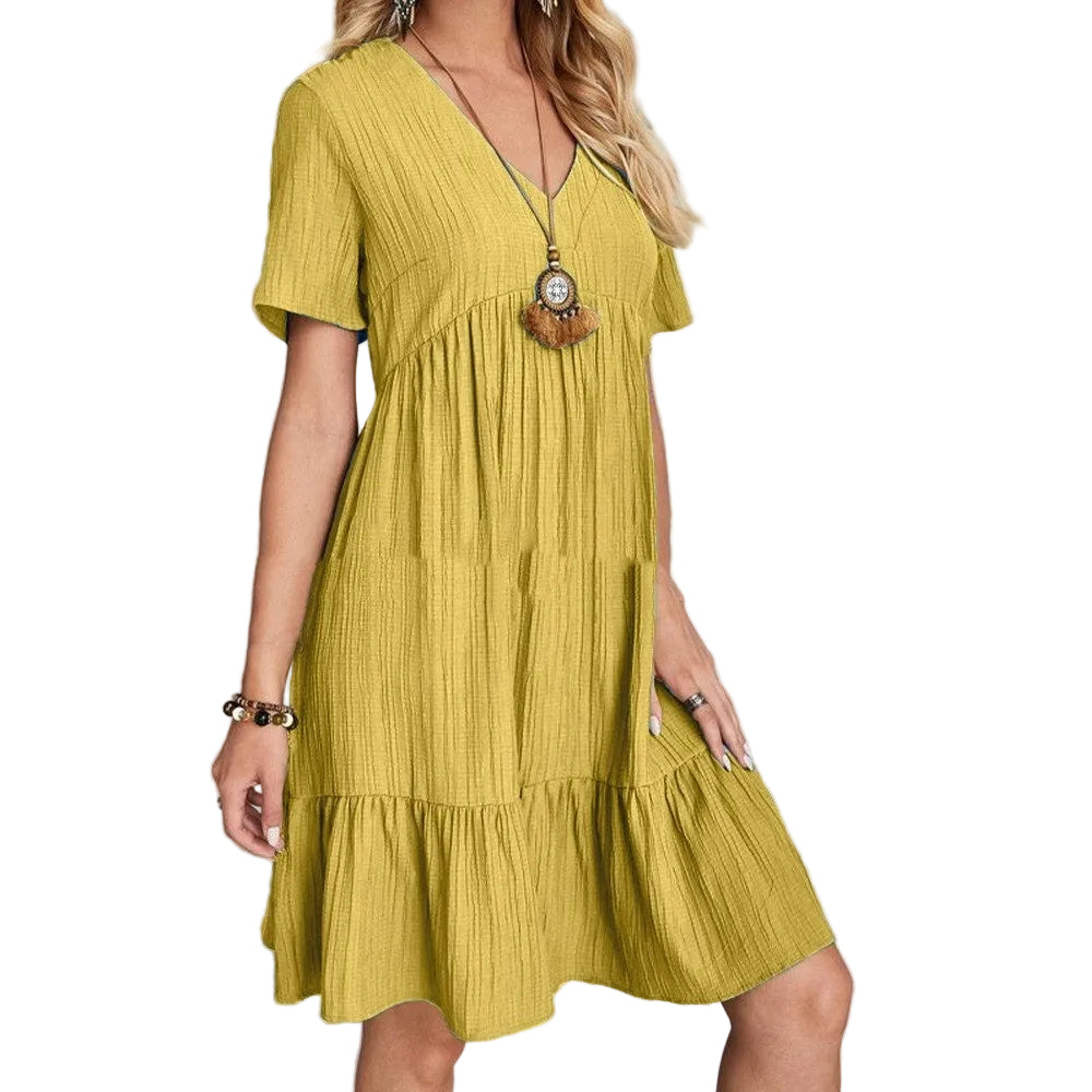 Women's Summer Loose Casual Short Sleeve Dress