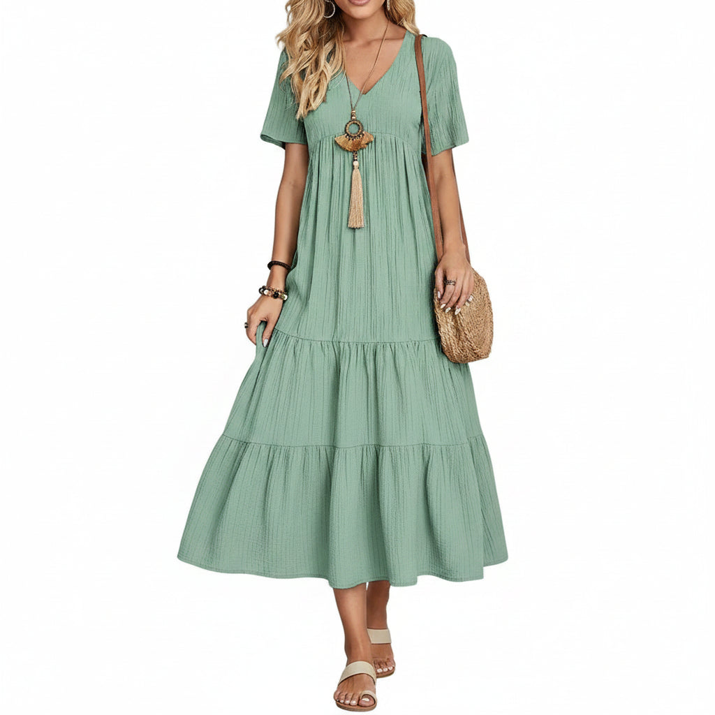 Women's Summer Loose Casual Short Sleeve Dress