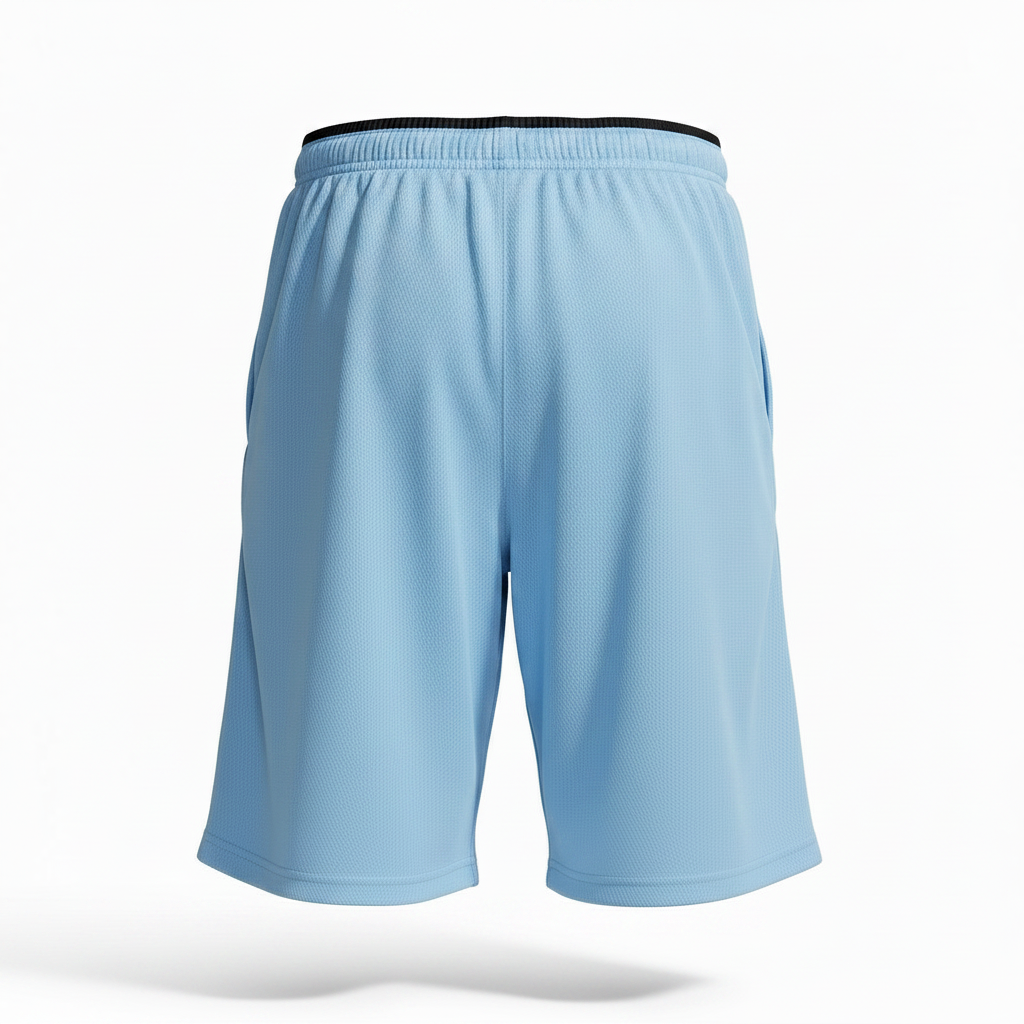 Light Blue Shorts Back View