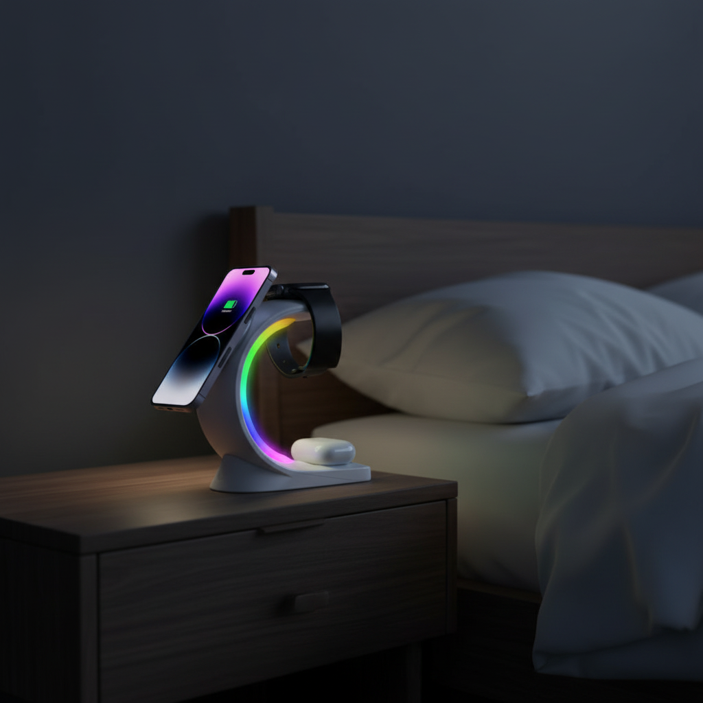 LumaDock Nightstand Lifestyle Shot