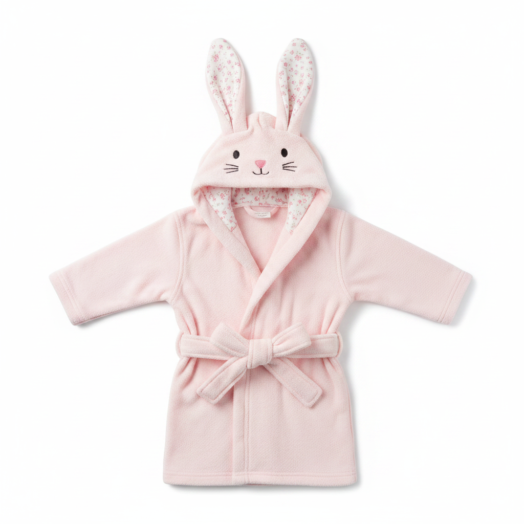 Pink Rabbit Bathrobe