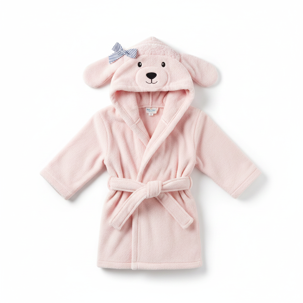 Pink Shepherd Dog Bathrobe